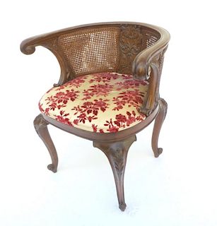 Carved Wood Bergere