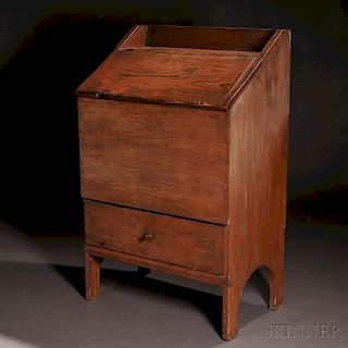 Shaker Wood Box over Drawer