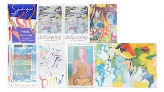 8 Posters: 5 Signed de Kooning, others
