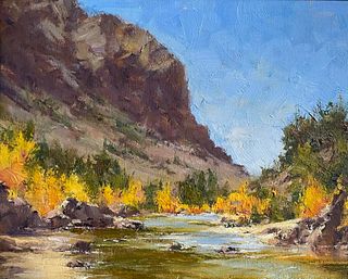 Robert Johnson, "Rio Grande Autumn near Taos"