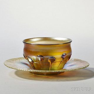 Tiffany Favrile Bowl with Undertray