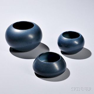 Three Marblehead Pottery Vases