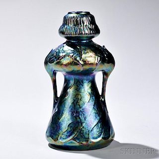 Art Nouveau Dragonfly Vase