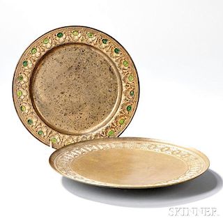Two Tiffany Metalwork Plates