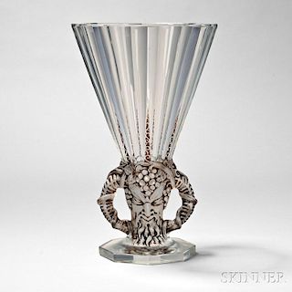 R. Lalique Faun Vase