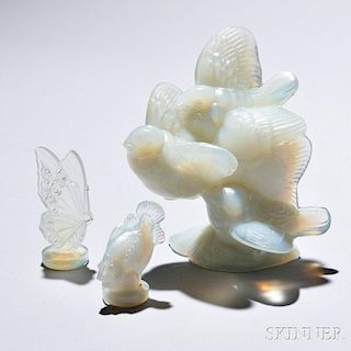 Three Sabino Glass Animal Sculptures