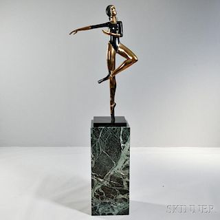 American School Sculpture of a Ballet Dancer
