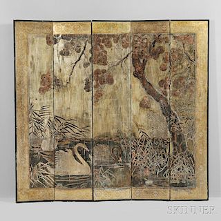 Max Kuehne (1880-1968) Painted Folding Panel