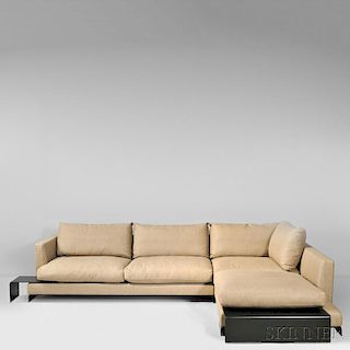 Flexform Long Island Sofa with Chaise Element