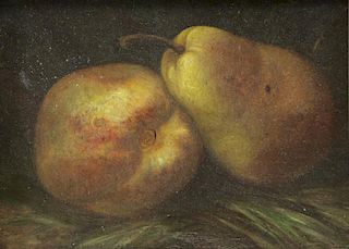 WYDEVELD, Arnoud. Oil on Panel. Pear Still Life.