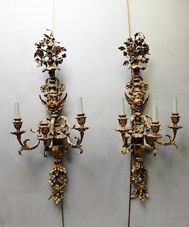 Pair of Fine Quality and Highly Carved Antique