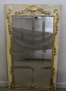 18th Century French Trumeau Mirror.