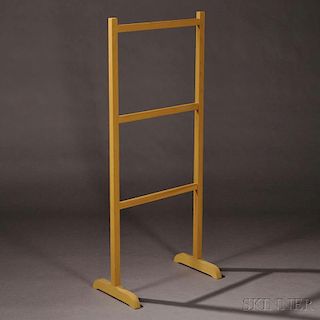 Yellow-painted Reproduction Shaker Drying Rack