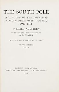 * (ANTARCTIC) AMUNDSEN, ROALD. The South Pole. London and New York, 1913. 2 vols. First US edition. Signed.