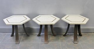 Midcentury Set of 3 Harvey Probber End Tables.