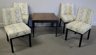 Midcentury 4 Harvey Prober Chairs & Table.