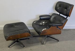 Midcentury Eames Style Chair & Ottoman.