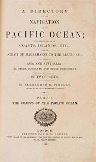 FINDLAY, ALEXANDER G. A Directory for the Navigation of the Pacific Ocean... London, 1851. 2 vols. First edition.