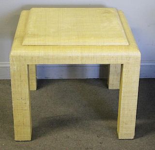 Midcentury Karl Springer Style Occasional Table.