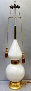 Midcentury Murano Glass Teardrop Lamp.