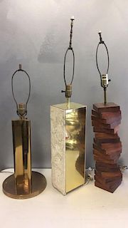 Lot of 3 Midcentury Lamps.