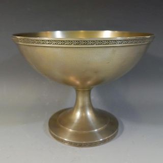 J.E. CALDWELL & CO STERLING SILVER FOOTED BOWL - 530 GRAMS