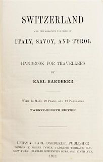 * (TRAVEL GUIDES) A group of seven travel guides published by Karl Baedeker.