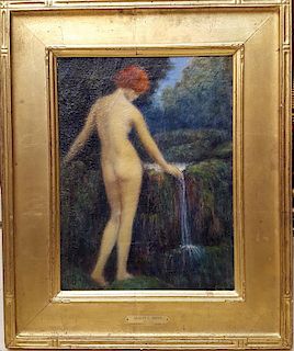 Albert E. Smith Nude Impressionist Painting