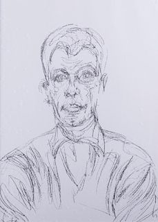 Alberto Giacometti Self Portrait Lithograph