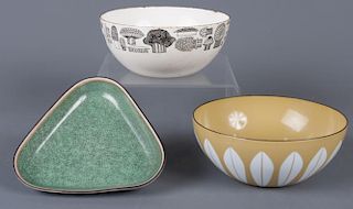 Finel Enamel Bowls & Porcelain Dish