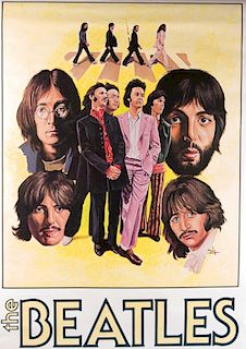 Vintage Tom McKinney Beatles Poster