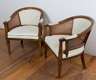 French Style Club Chairs, Two (2)