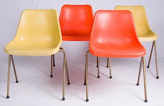Acrylic Stacking Chairs, Four (4)