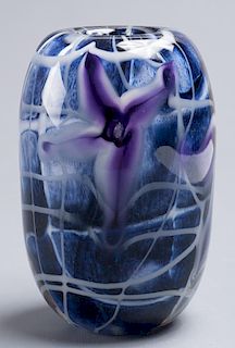 Roger Gandelman Art Glass Vase