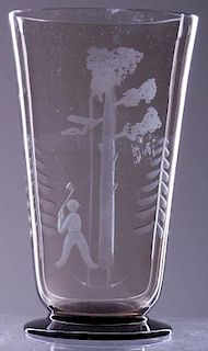 Karhula Finnish Art Glass Vase