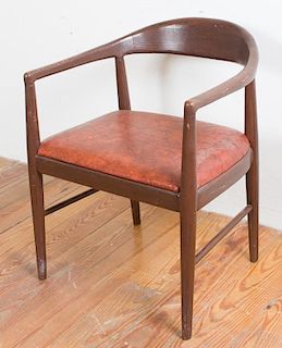 Vinyl Upholstered Club Chair
