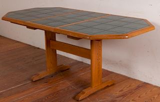 Octagonal Tile Top Dining Table