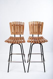 Umanoff Swivel Bar Chairs, Pair