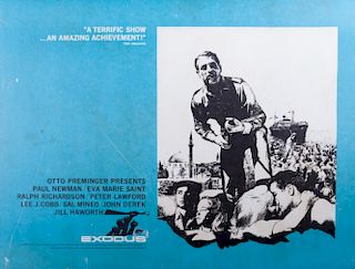 Vintage "Exodus" Movie Theater Poster