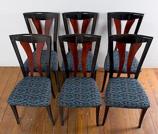 Pietro Costantini Mahogany Chairs, Six (6)