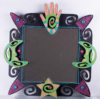 Funky Signed Art Mirror