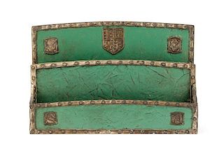 Tiffany Studios Heraldic Pattern Green Desk File