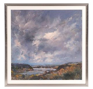 Robert Andriulli "Stormy Landscape I" Oil