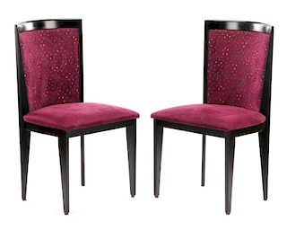 Pair of Contemporary Italian Side Chairs by Cabas