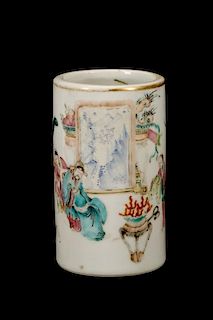 Chinese Tongzhi Period Fine Porcelain Brush Pot