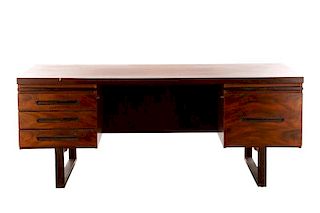 Danish Modern Rosewood Desk by Dyrlund