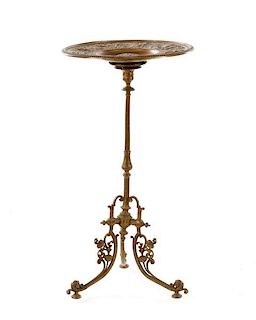 French Cast Bronze Tazza Converted Plant Stand