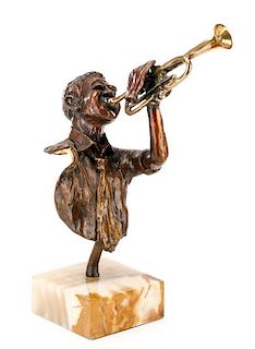 Ed Dwight Bronze Sculpture of a Jazz Musician