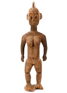 African Yoruba Carved Ibeji Female Figure