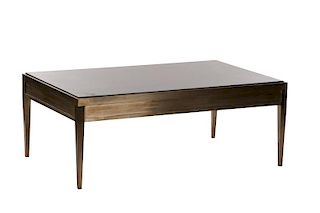 Modernist Brushed Steel & Granite Coffee Table